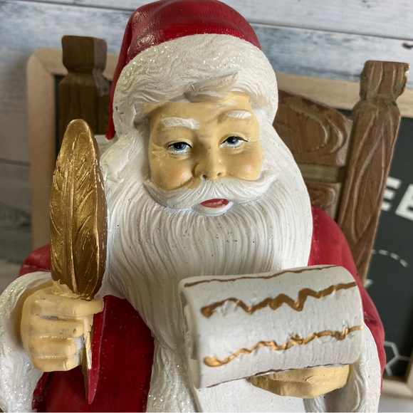 Christmas Santa On Rocking Chair - Picture 4 of 11